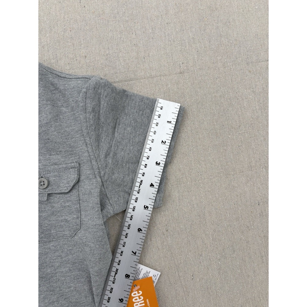 Gymboree Short Sleeve Pocket Grey Top Kids Size 2 T - Picture 8 of 13